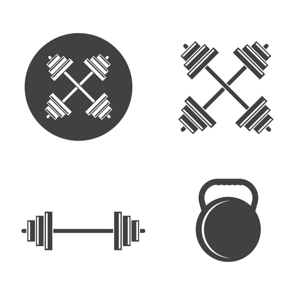 barbell vector  icon illustration