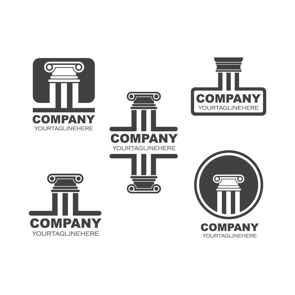 ilustración de plantilla de vector de logotipo de pilar