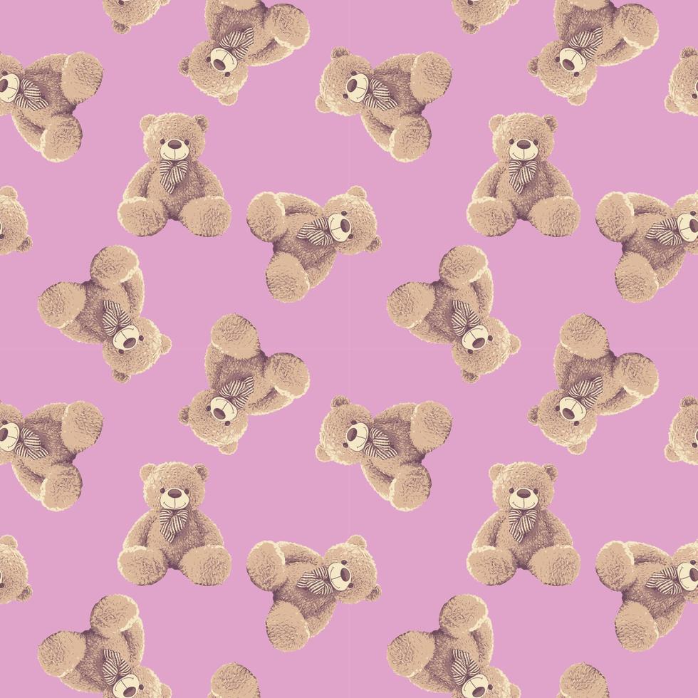 TEDDY BEAR PATTERN 05 vector
