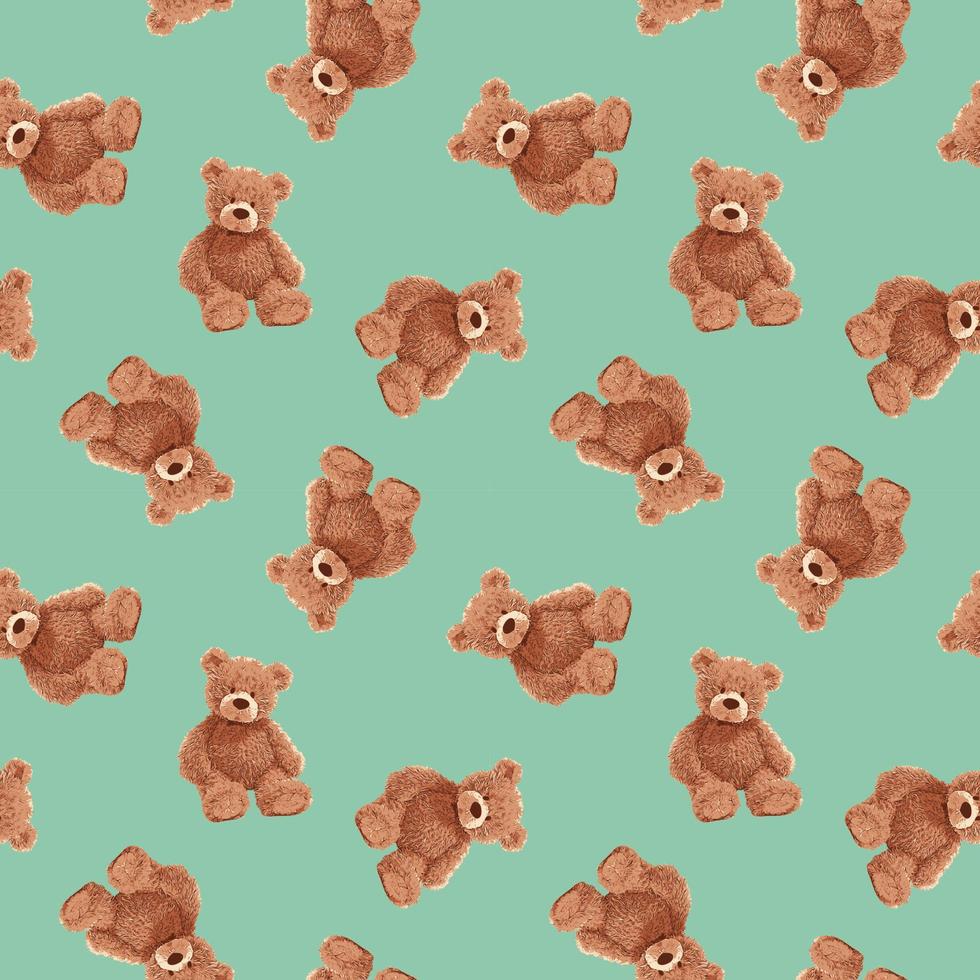 TEDDY BEAR PATTERN 02 vector