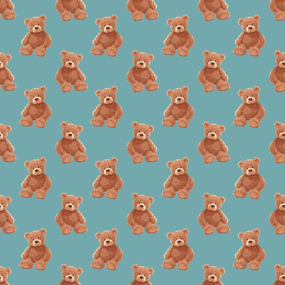 TEDDY BEAR PATTERN 03 vector