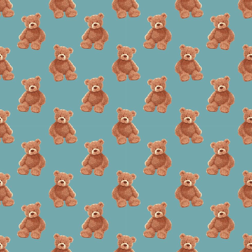 TEDDY BEAR PATTERN 03 vector