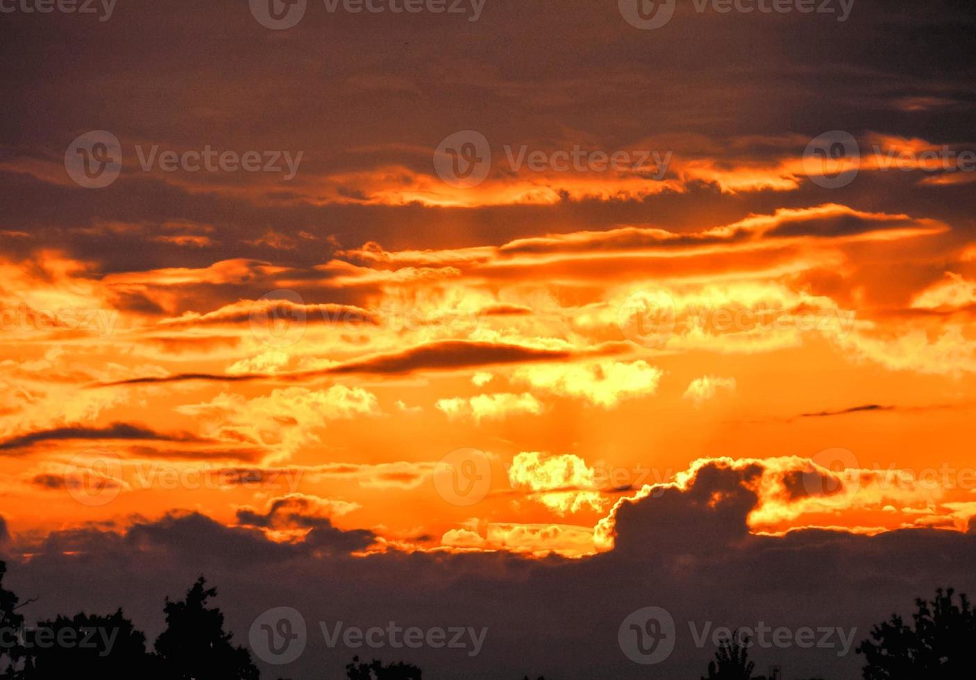 Colourful sunset sky photo