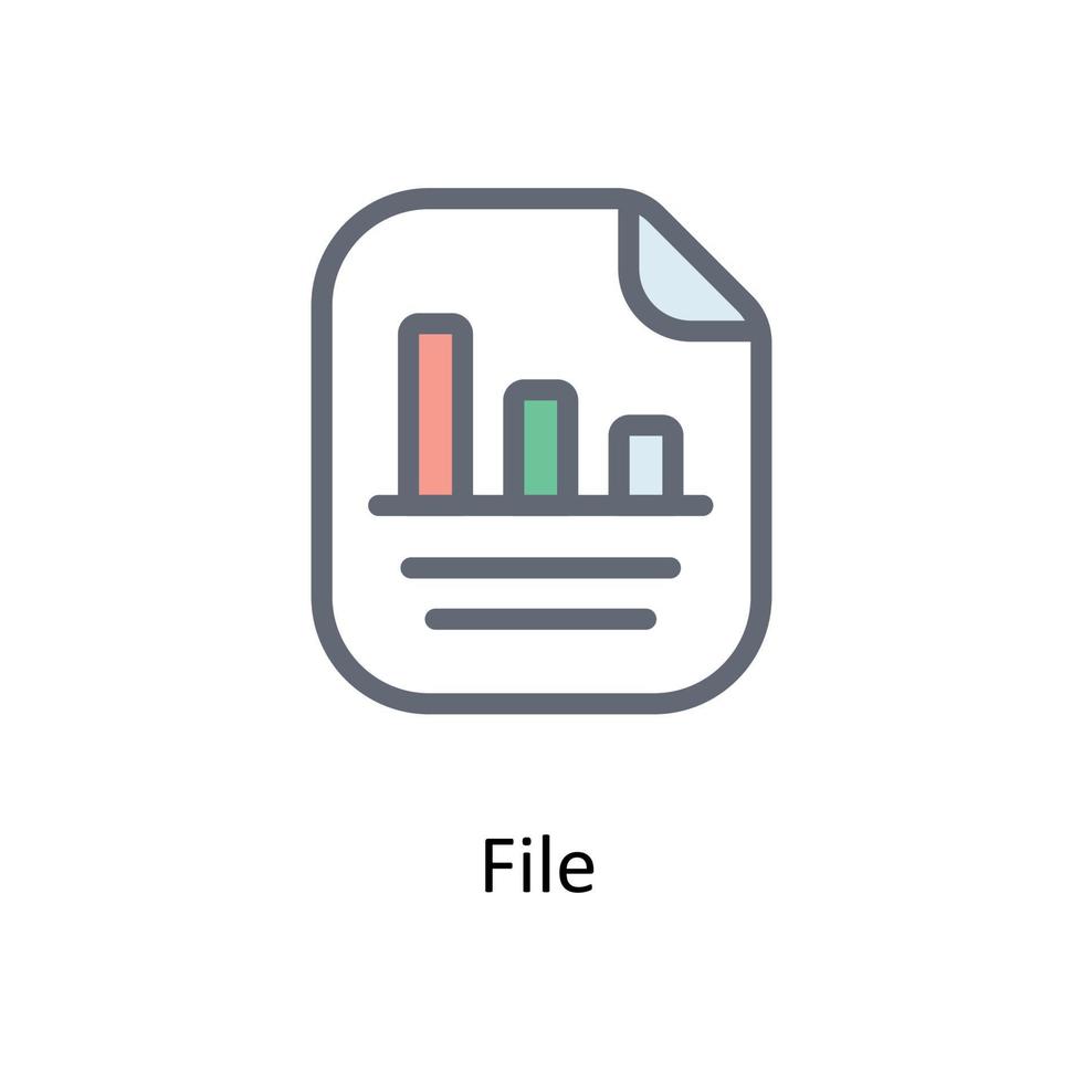 File Vector Fill outline  Icons. Simple stock illustration stock