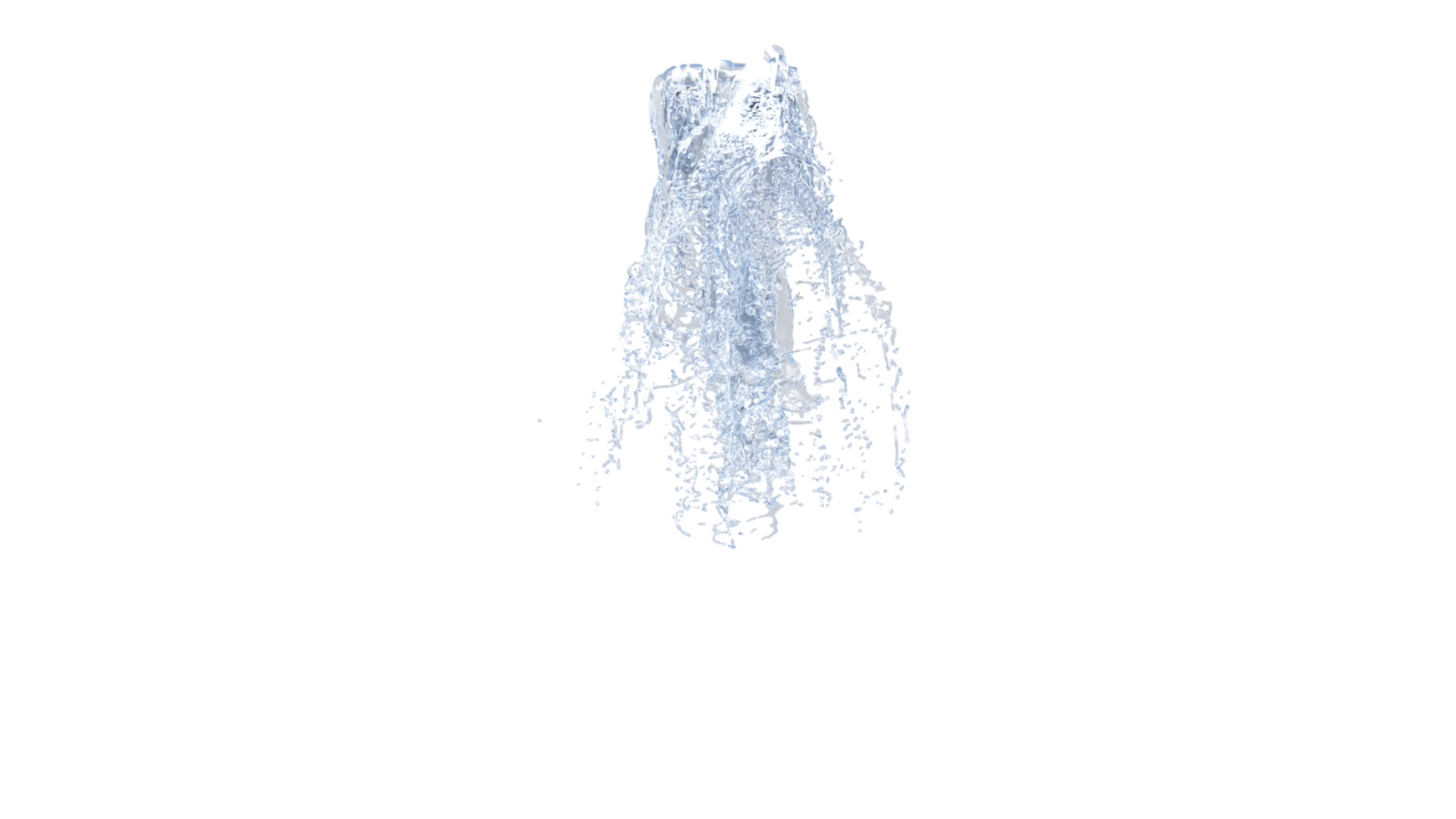 Waterfall texture render, 4k. 3D Illustration. png