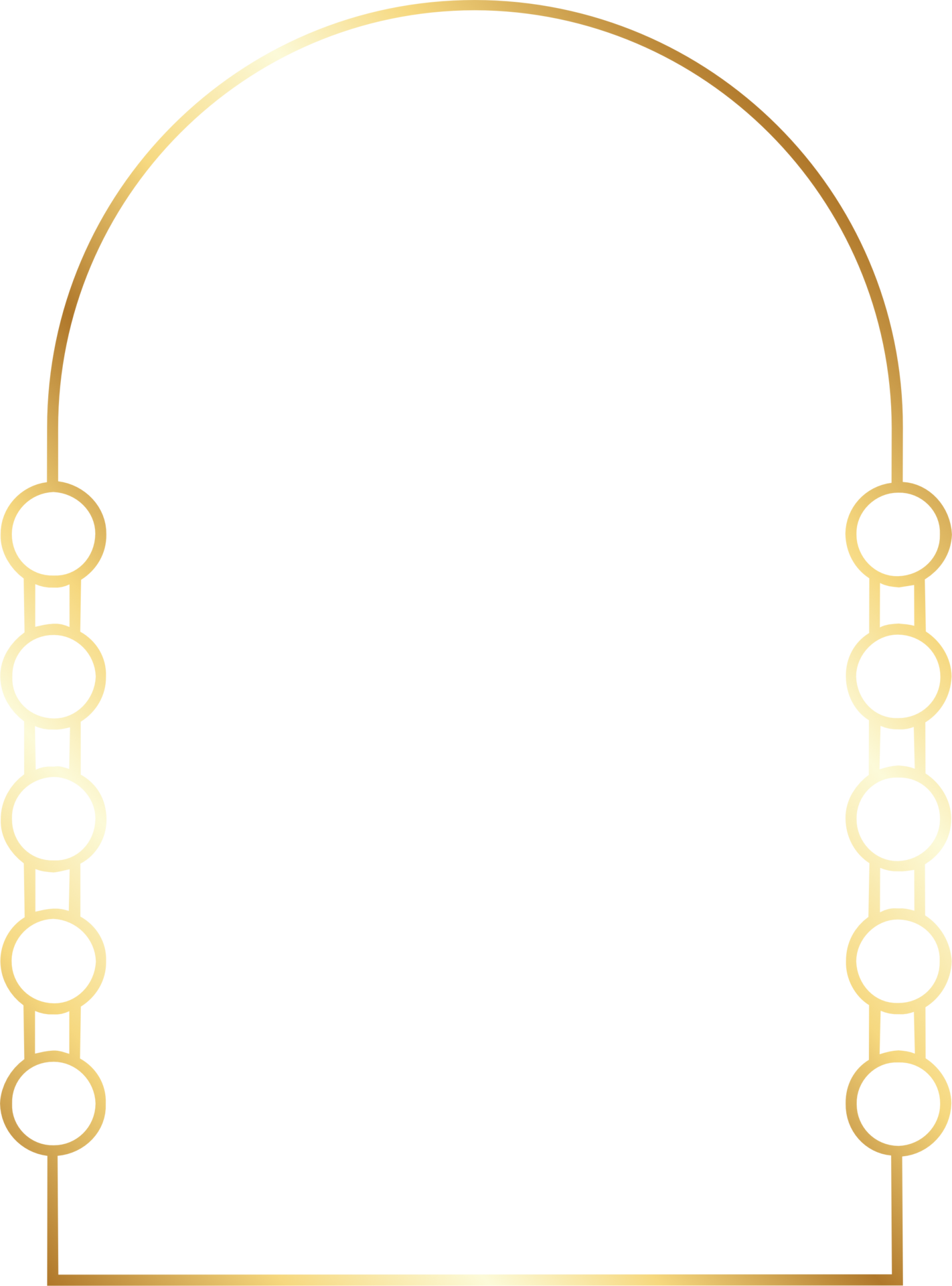 Aesthetic Gold Arch Border 21514467 PNG