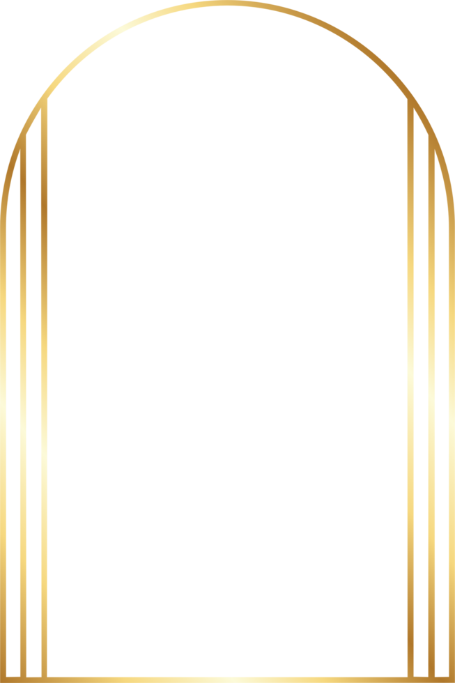 estético ouro arco fronteira png