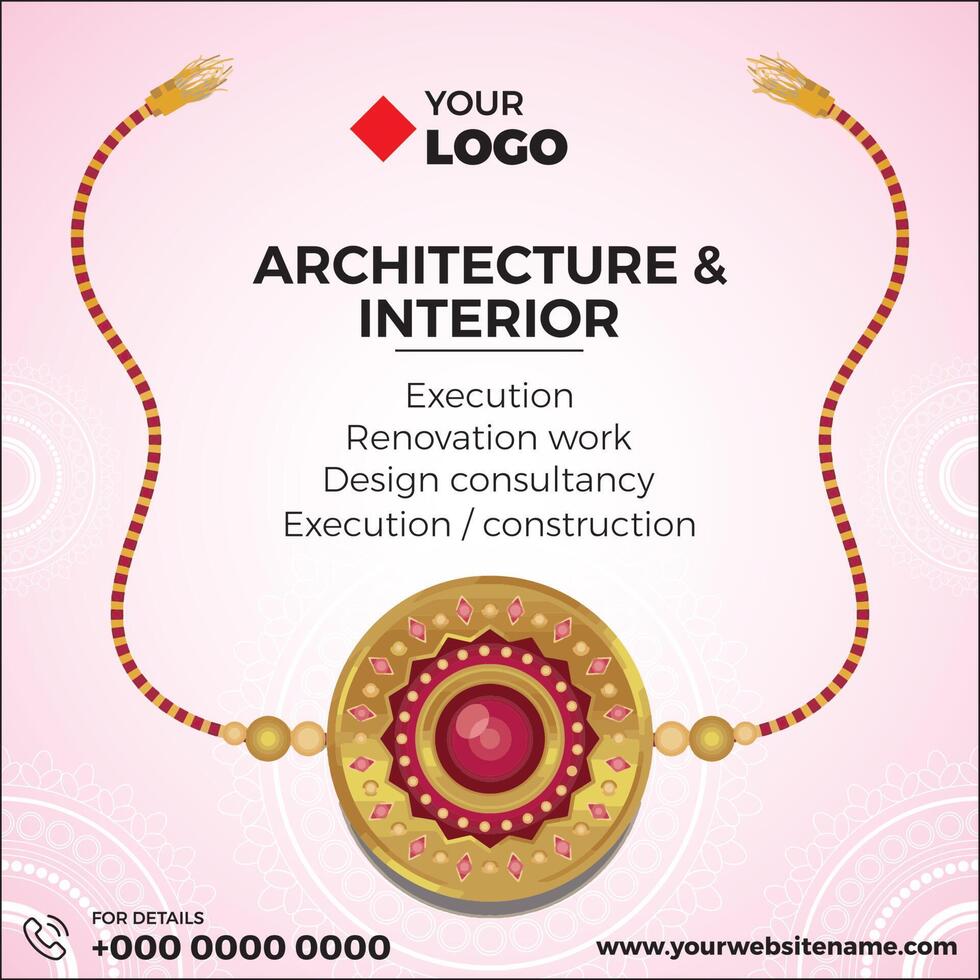 raksha bandhan festival background with rakhi design 21514493 ...