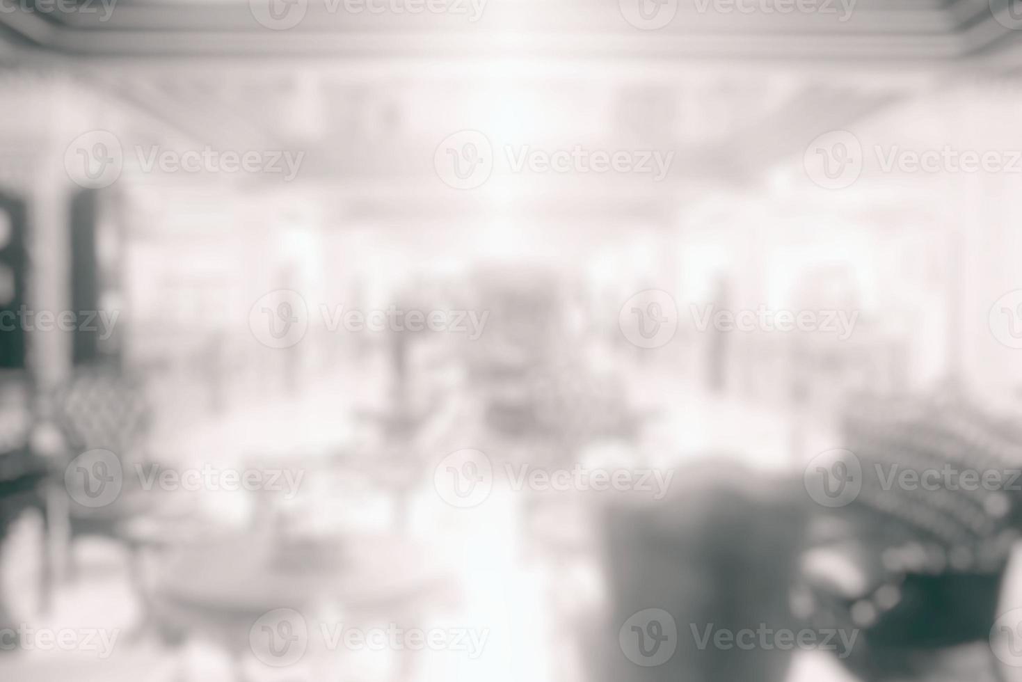 Blurred White Interior of Lobby Background. photo