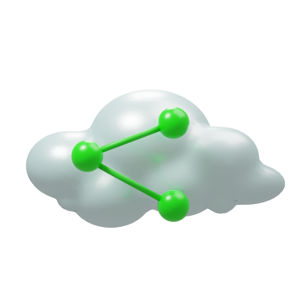 nuage Les données transfert icône 3d png