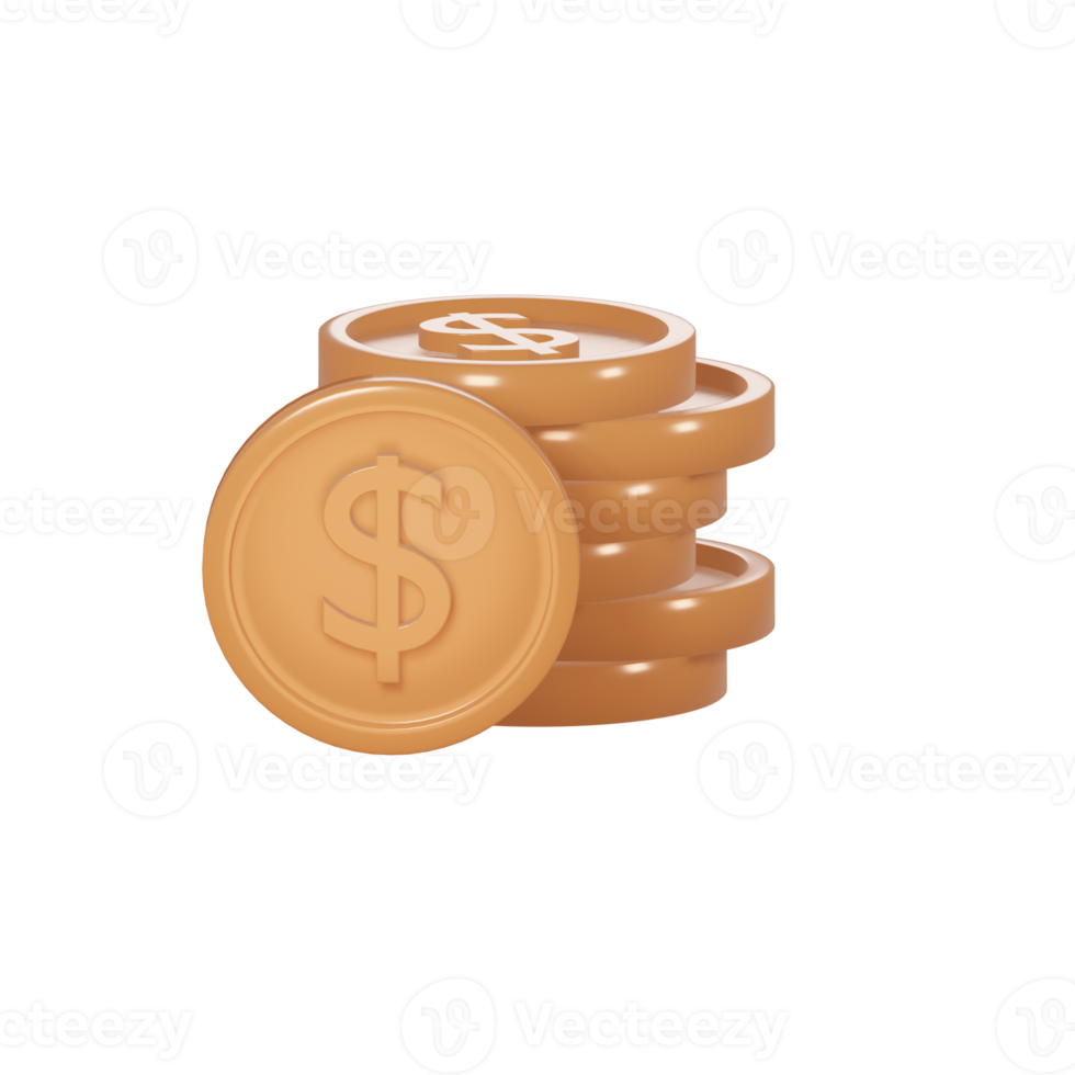 3d icon money coin png