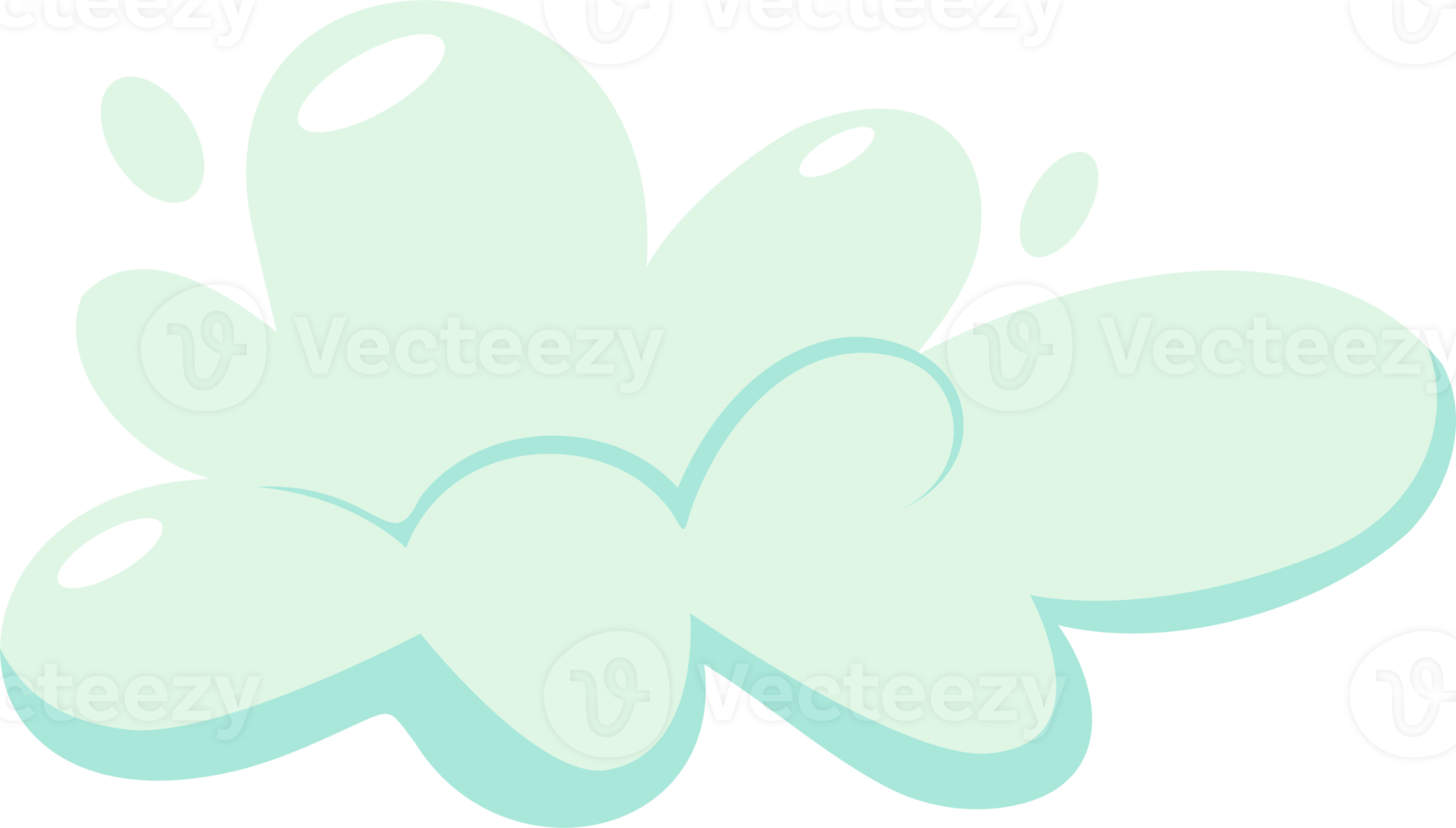 Soap foam with bubbles. Cartoon shampoo and soap foam suds png