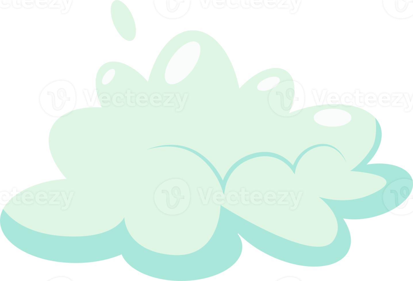 Soap foam with bubbles. Cartoon shampoo and soap foam suds png