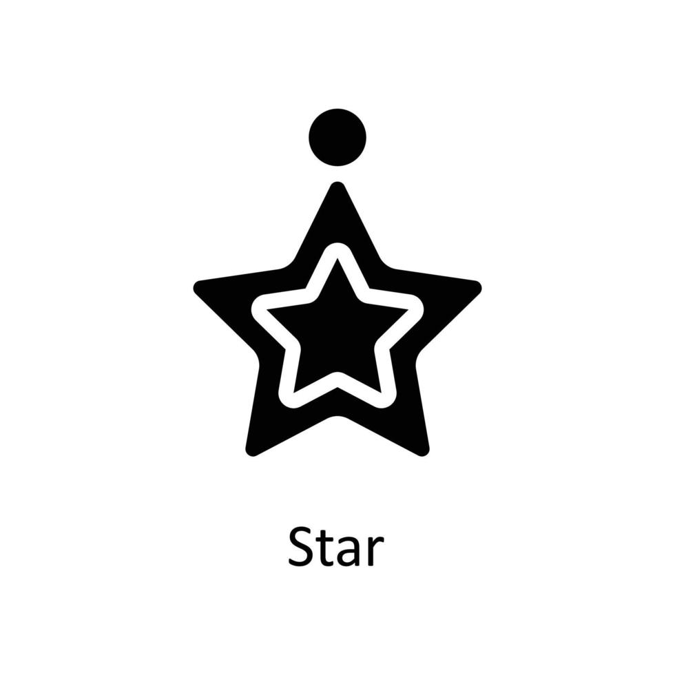 Star Vector  Solid  Icons. Simple stock illustration stock