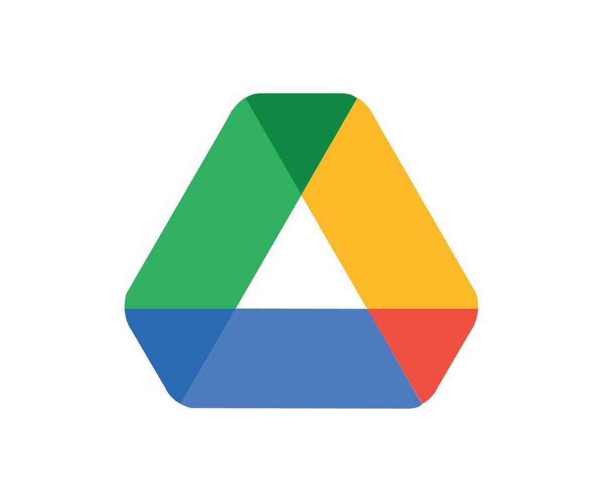 Google Drive Logo Symbol Design Vector Illustration