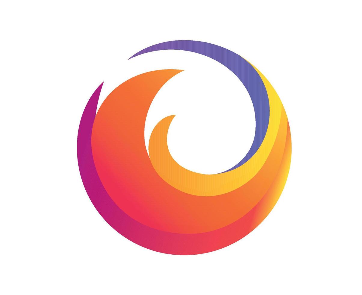 Mozilla Firefox Browser Logo Brand Symbol Design Software Illustration Vector