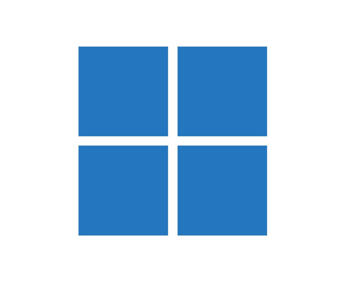 Windows Brand Logo Symbol Design Microsoft Software Vector Illustration