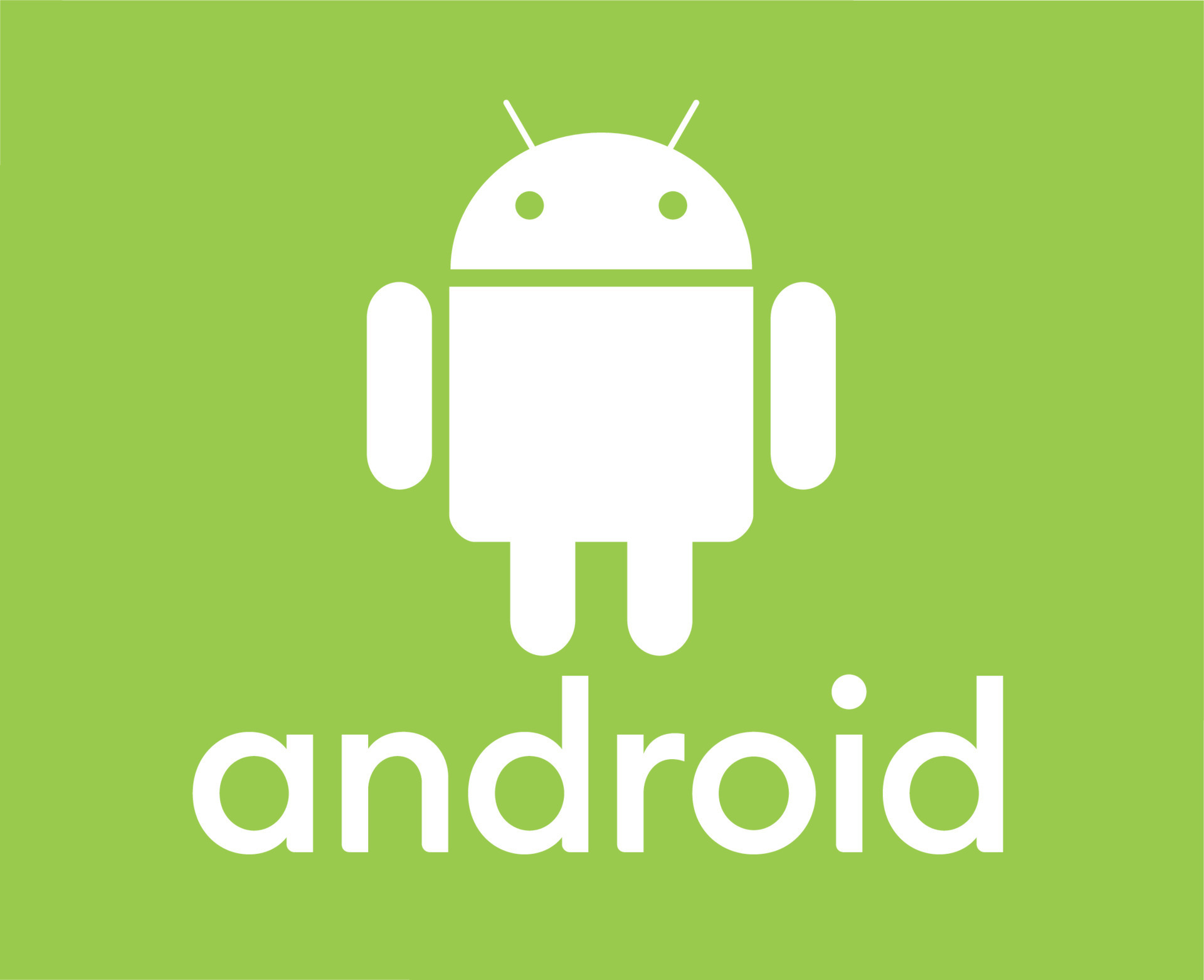 Android Operating system Logo Icon Symbol With Name White Design ...