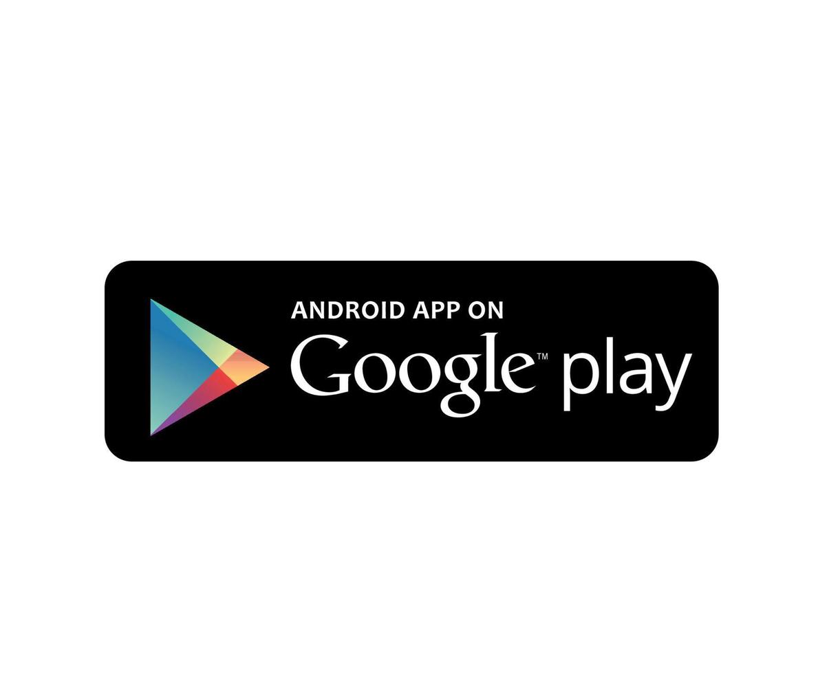 Google Play Software Mobile Symbol Logo With Name Design Vector Illustration