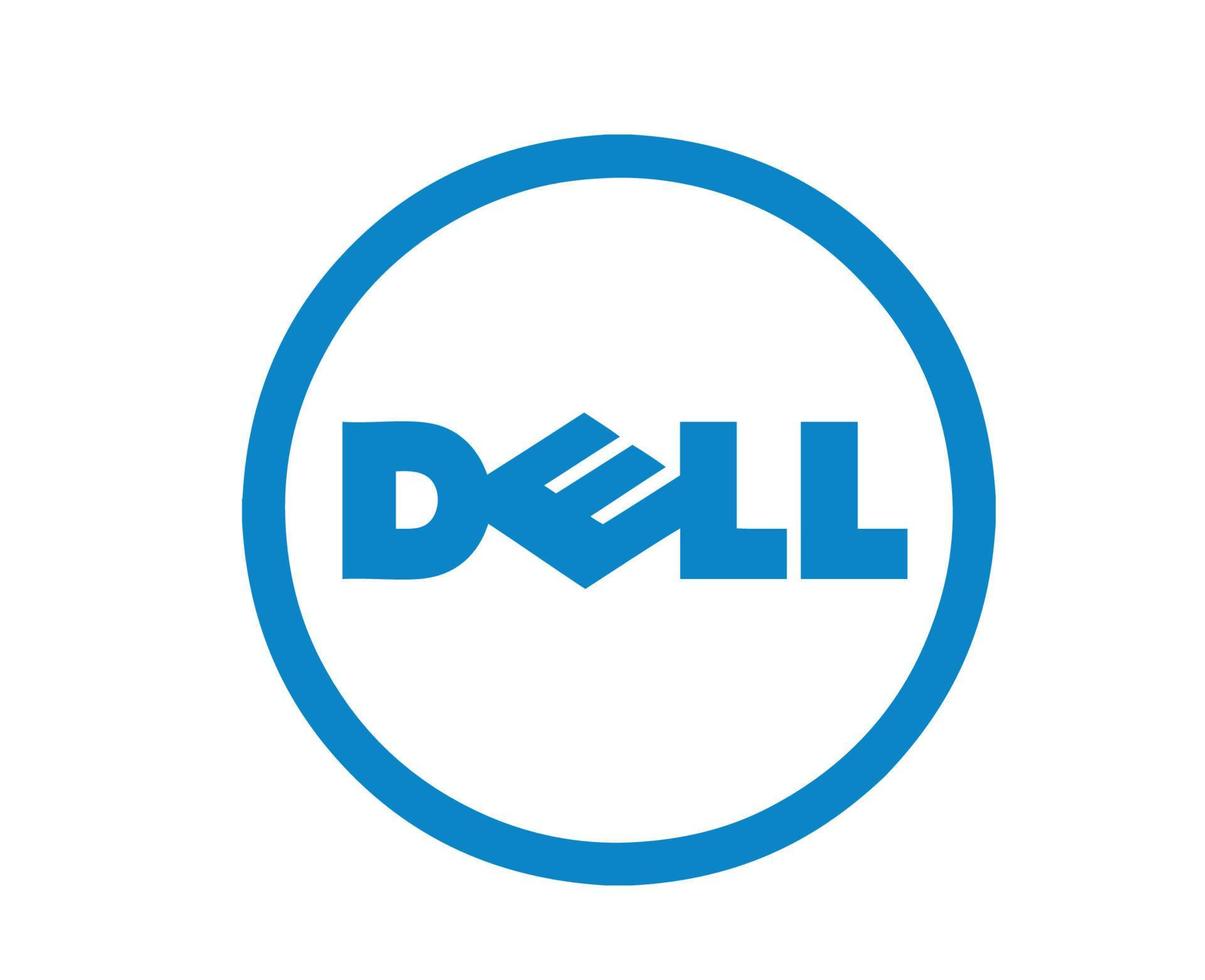 Dell marca logo computadora símbolo diseño Estados Unidos ordenador portátil vector ilustración