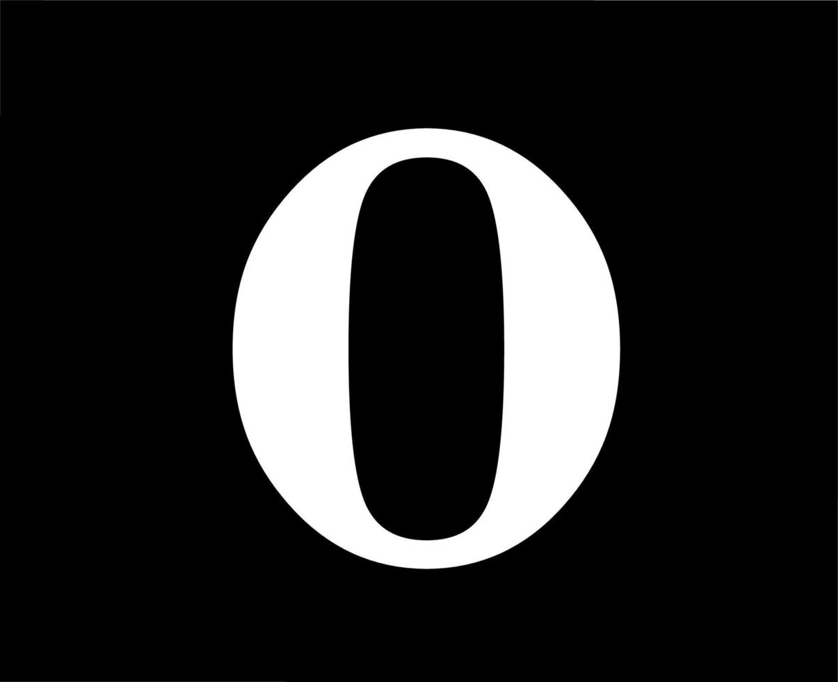 Opera Browser Brand Logo Symbol White Design Software Vector Illustration With Black Background