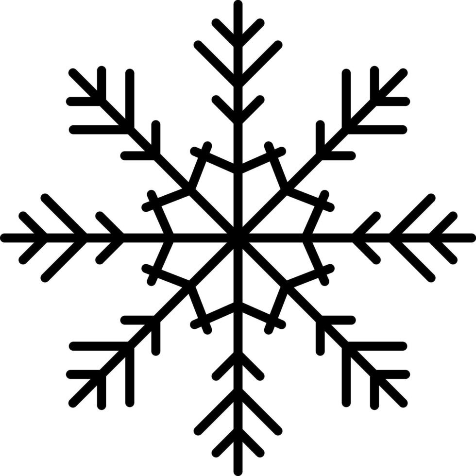 Snowflake Icon Vector. Illustration of Snowflake vector