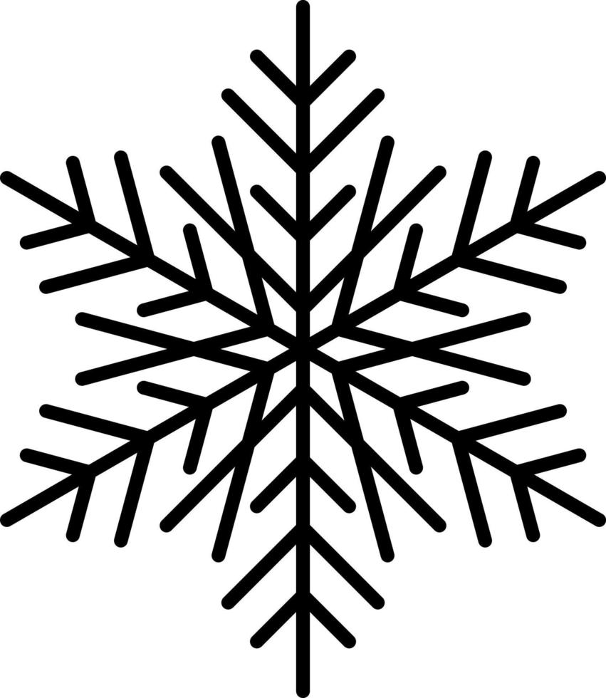 copo de nieve icono vector. ilustración de copo de nieve vector