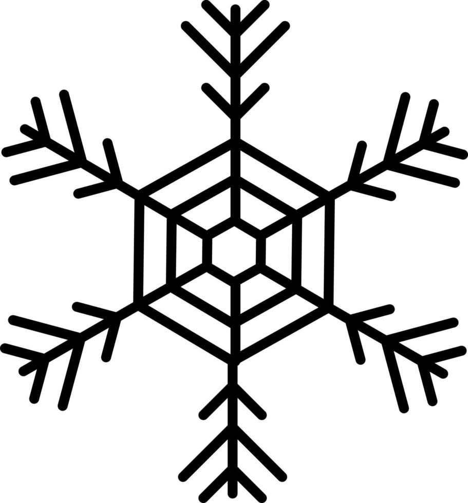 Snowflake Icon Vector. Illustration of Snowflake vector