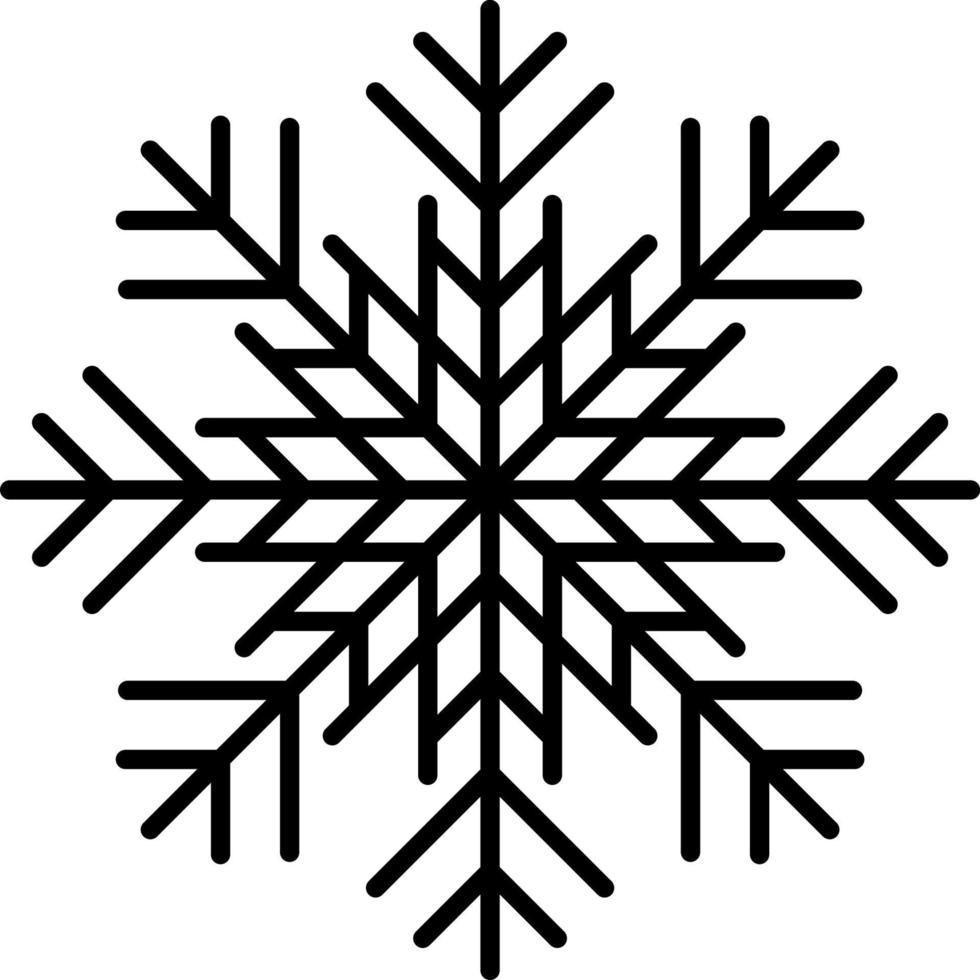 Snowflake Icon Vector. Illustration of Snowflake vector