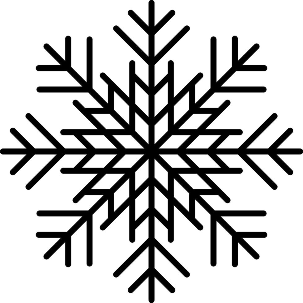 Snowflake Icon Vector. Illustration of Snowflake vector