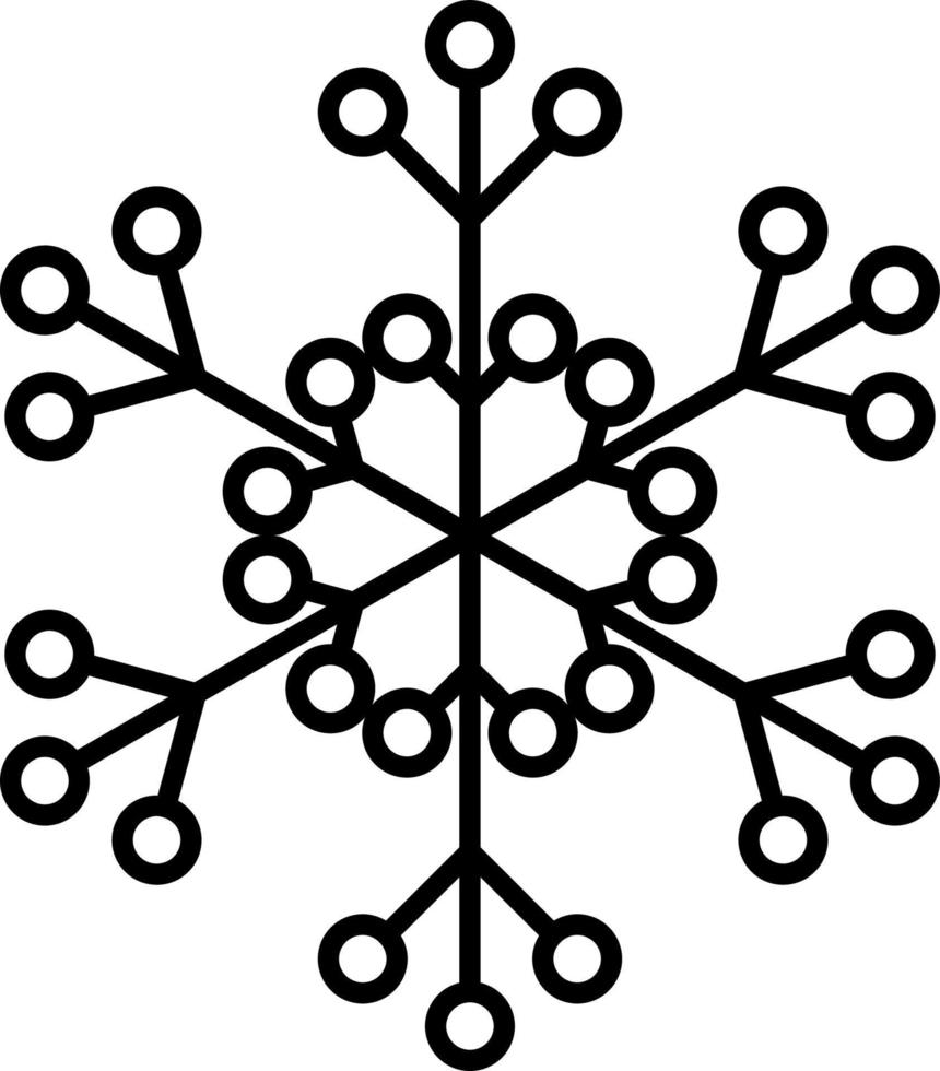 Snowflake Icon Vector. Illustration of Snowflake vector