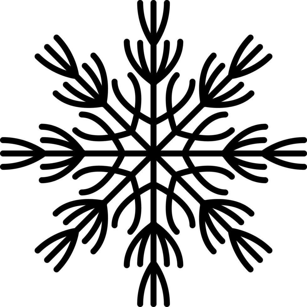 Snowflake Icon Vector. Illustration of Snowflake vector