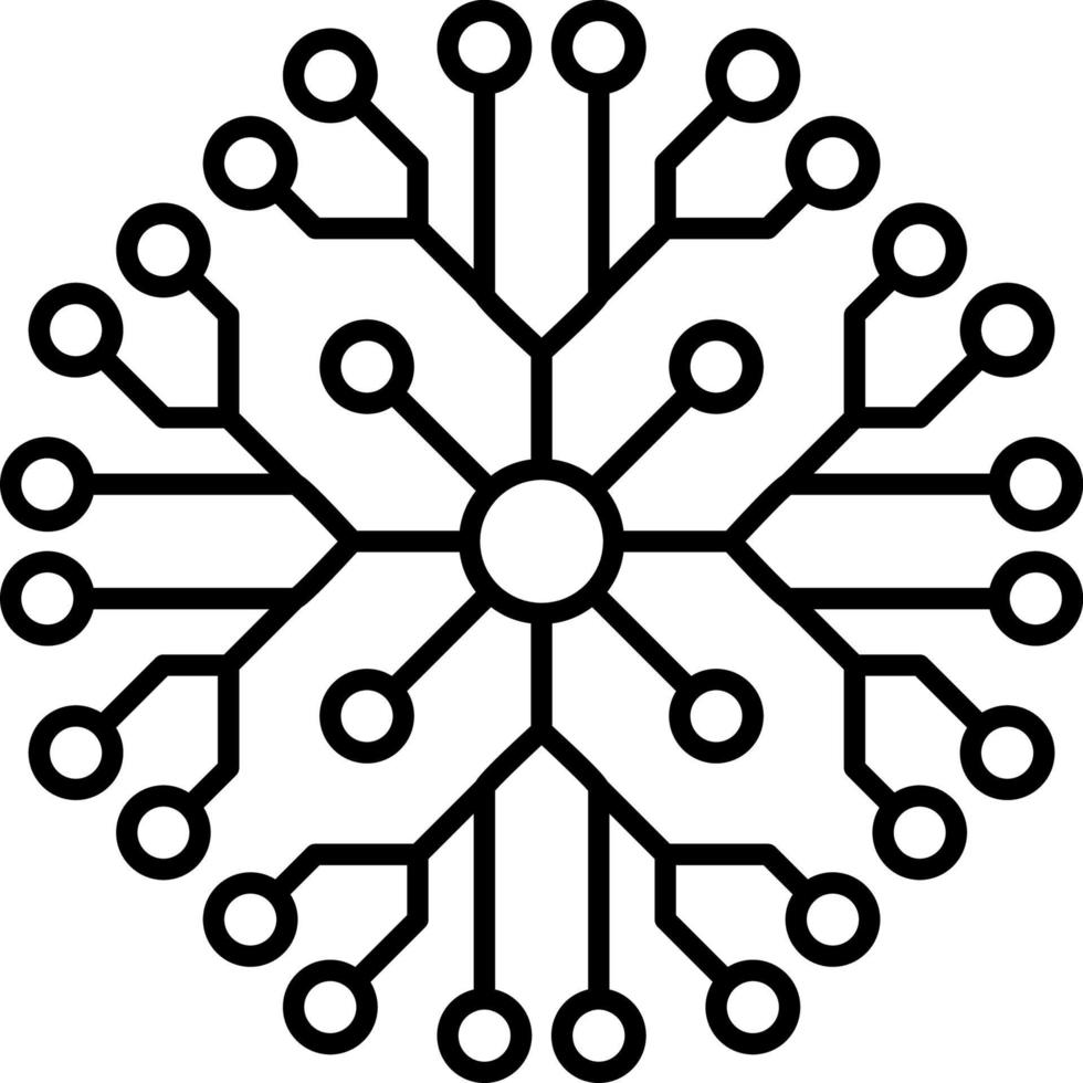 Snowflake icon. Christmas and winter theme. Simple flat black illustration on white background. Icon vector