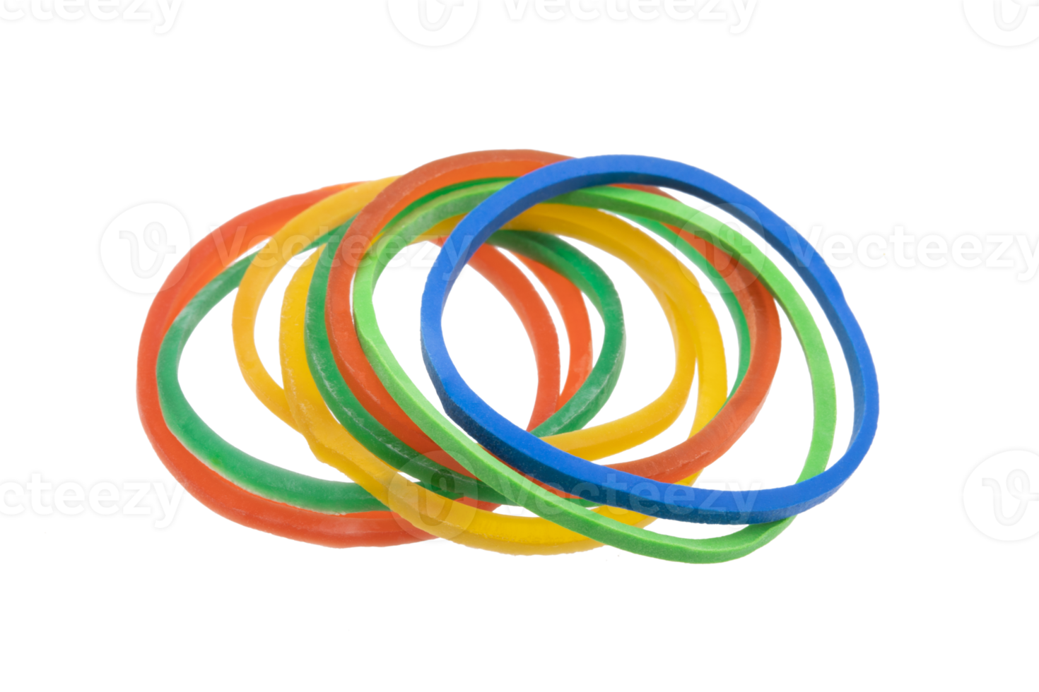 veelkleurig rubber bands geïsoleerd Aan transparant achtergrond PNG het dossier