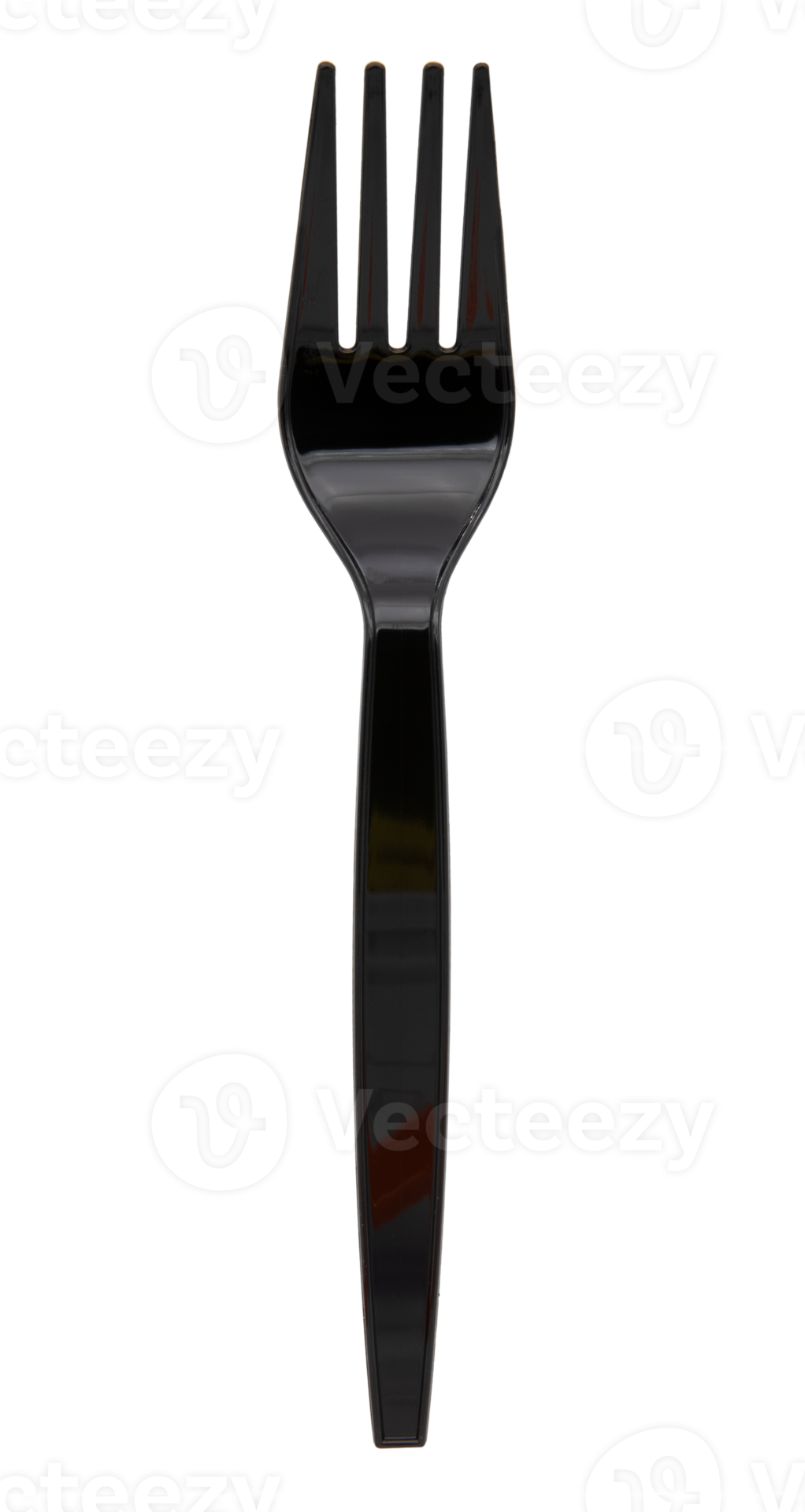 Black plastic fork on transparent background png file 21515230 PNG