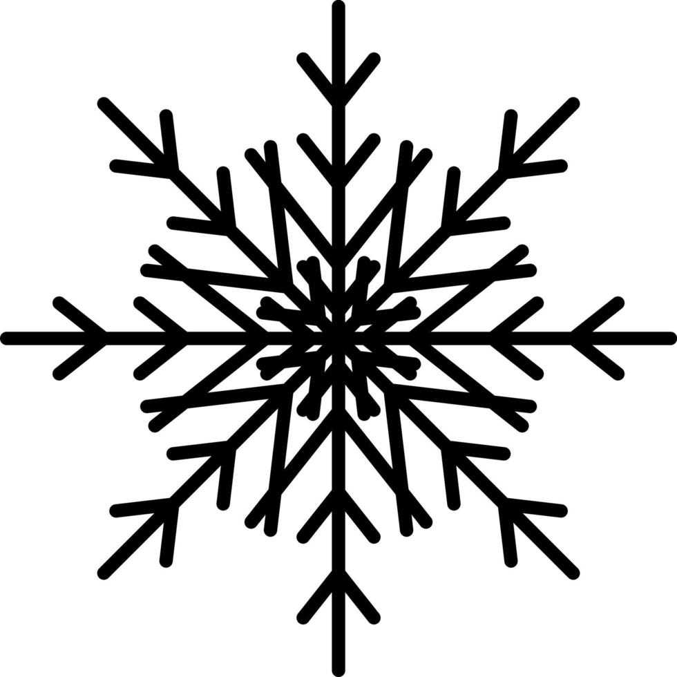 Snowflake Icon Vector. Illustration of Snowflake vector