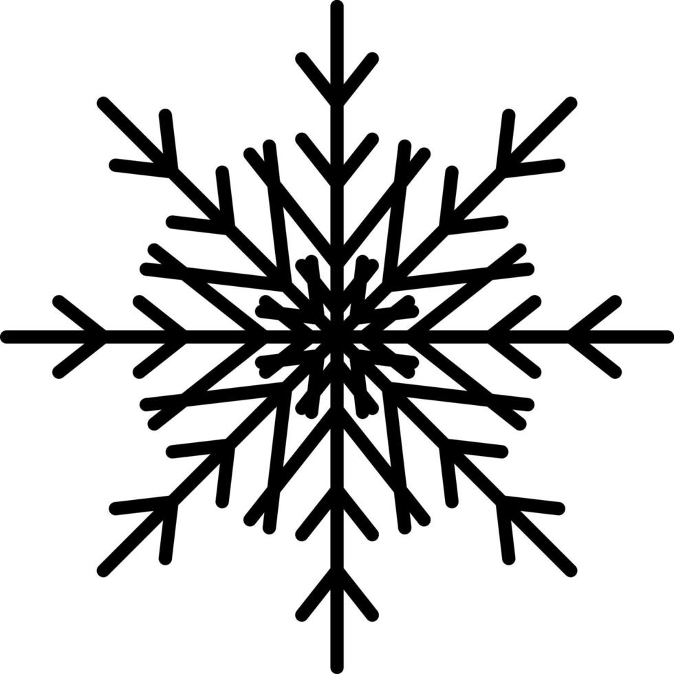 Snowflake Icon Vector. Illustration of Snowflake vector