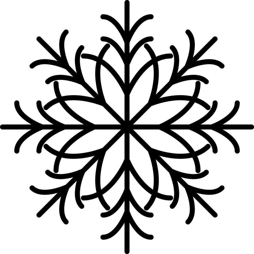 Snowflake Icon Vector. Illustration of Snowflake vector