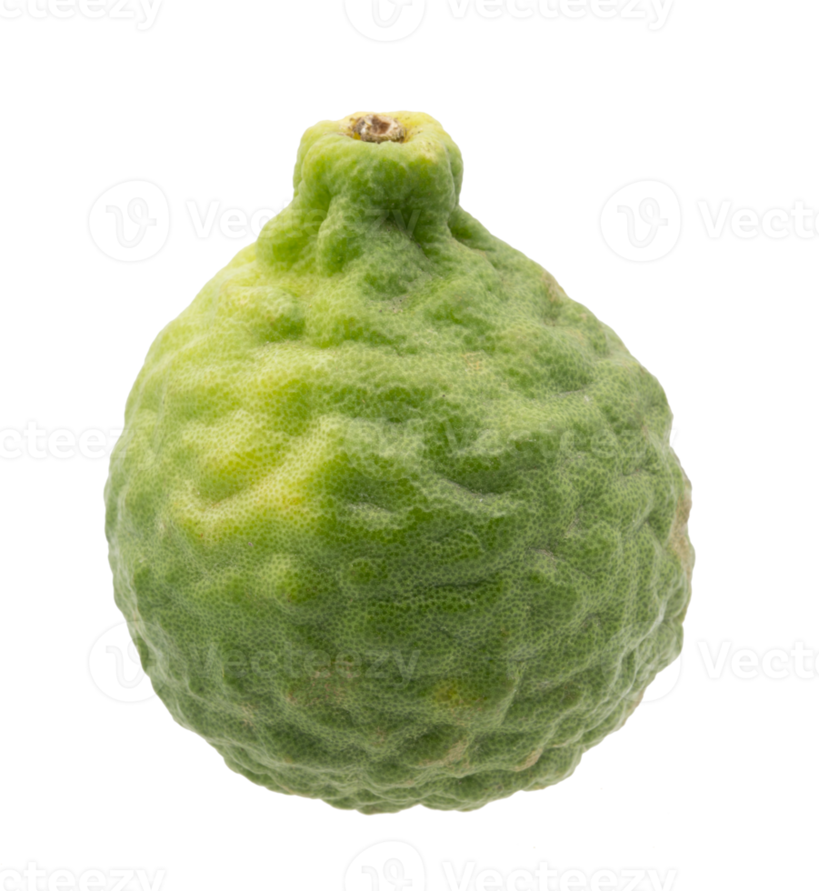 Whole bergamot on transparent background png file.