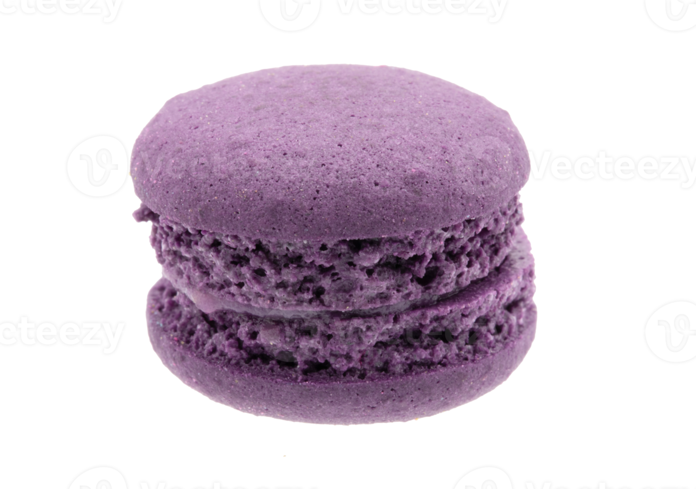 Purple macaron on transparent background - PNG File