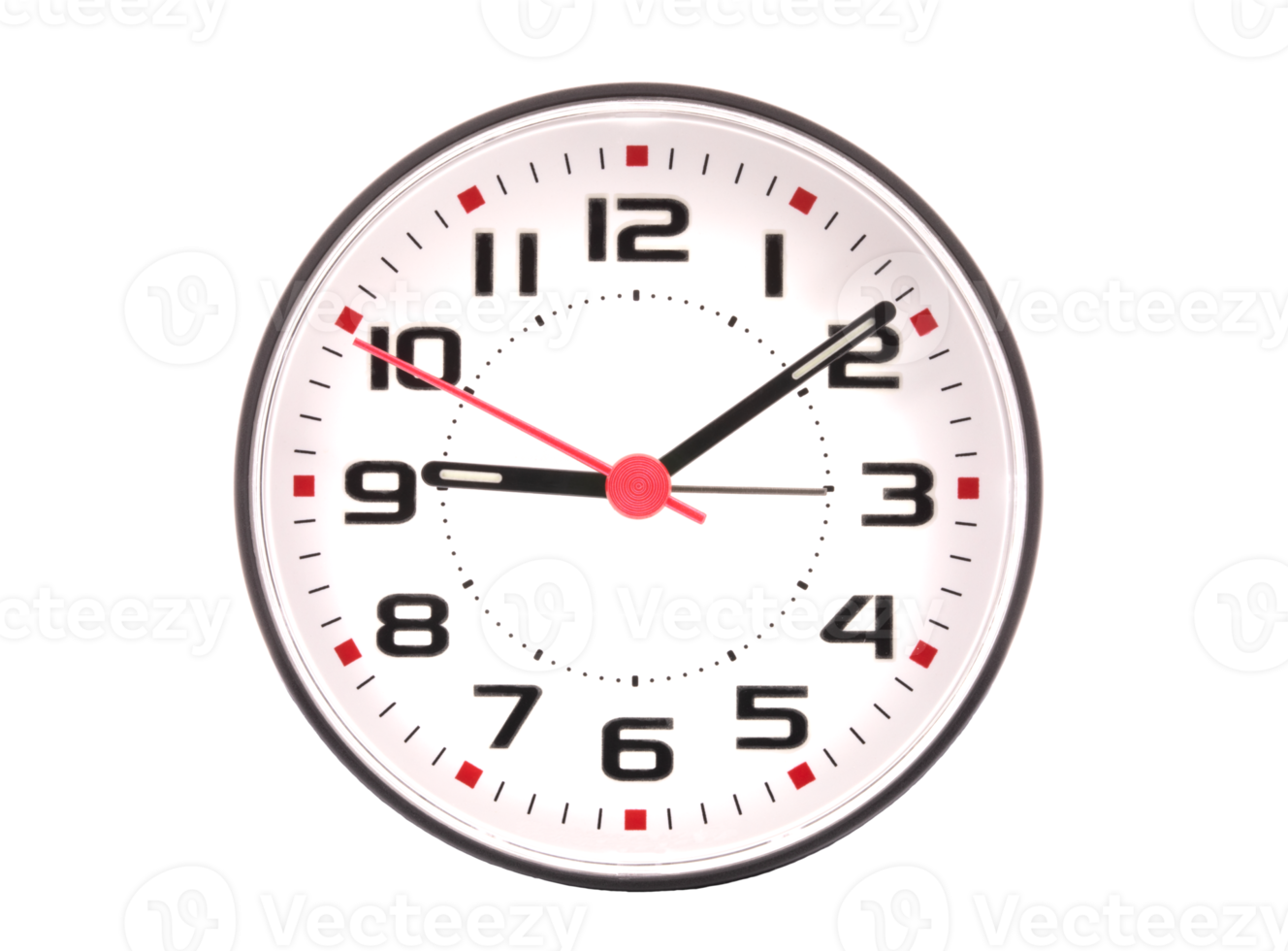 Clock on transparent background - PNG File.