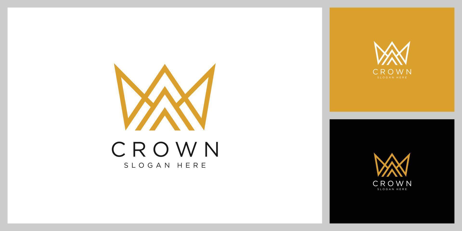 crown logo vector design template