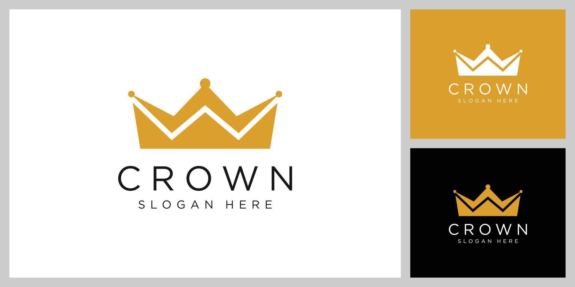 plantilla de diseño de vector de logotipo de corona