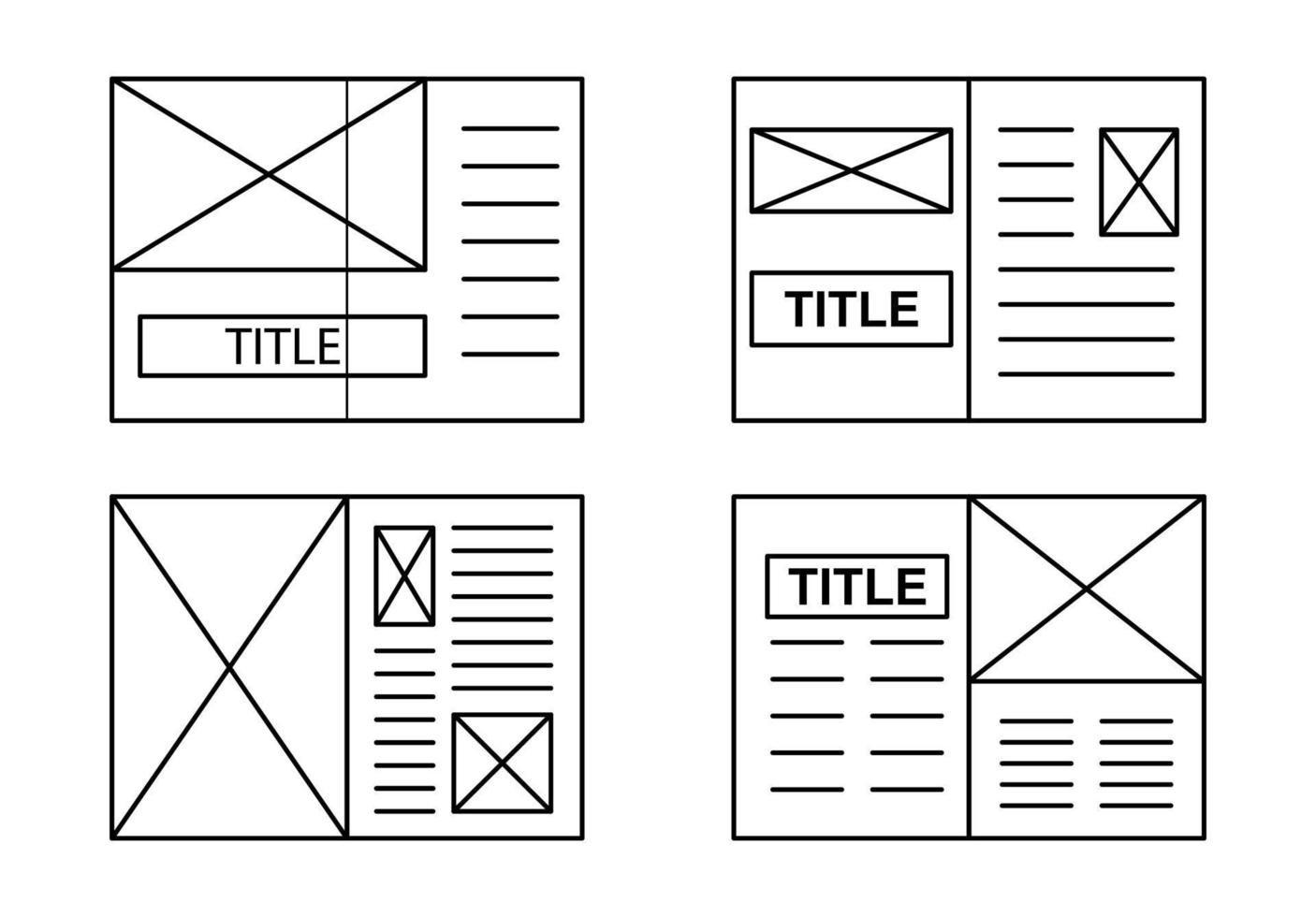 Old vintage newspaper pages templates for you title header edition name ...