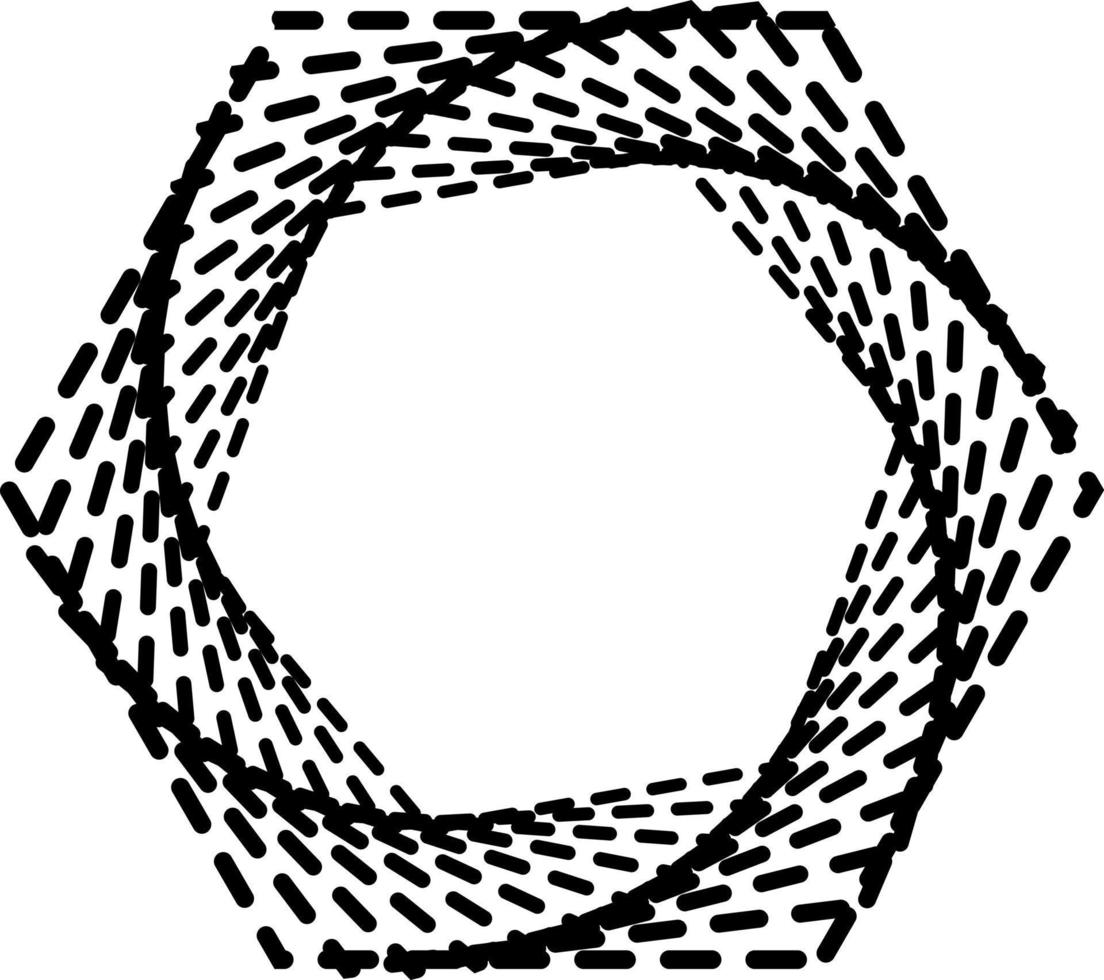 Dynamic Vector Hexagon shape that you can use as logo, symbol, background, icon, etc.