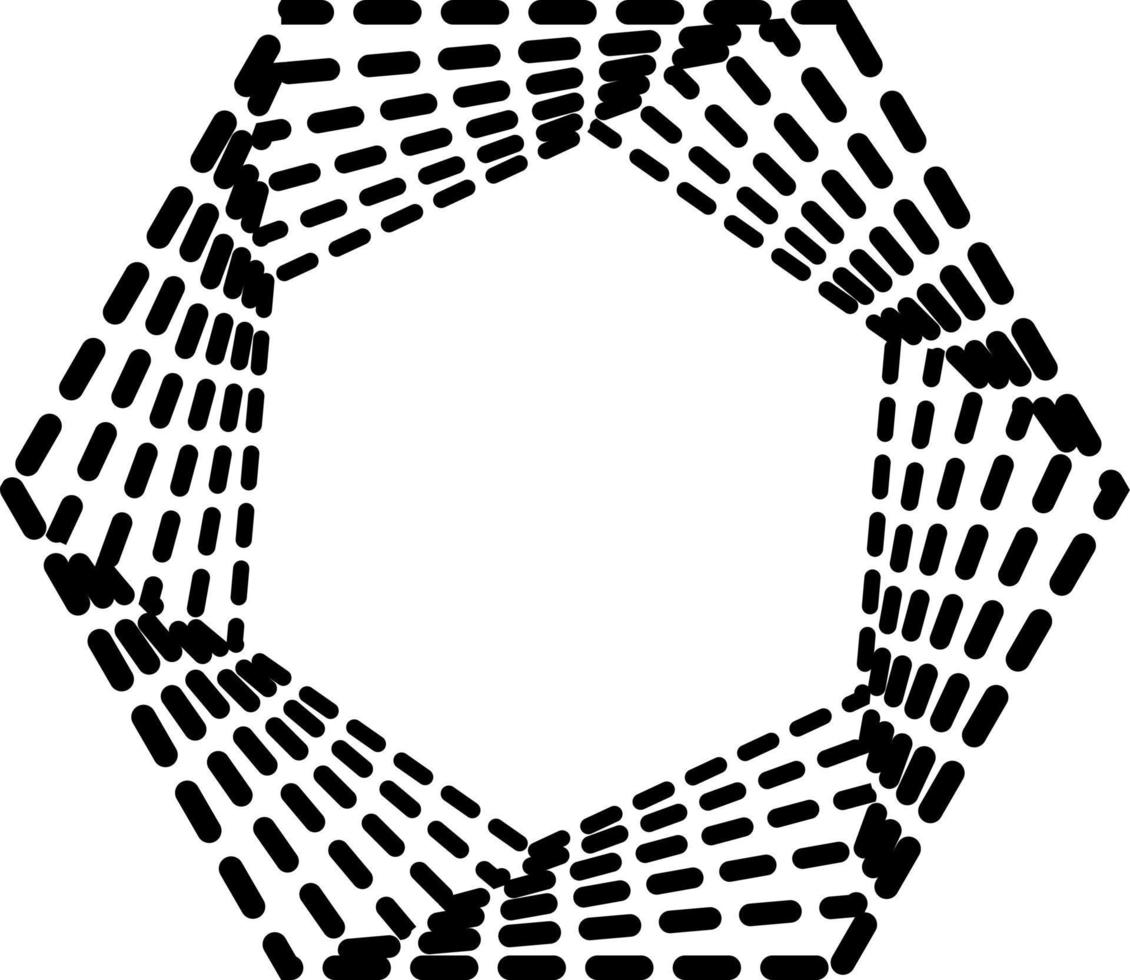 Dynamic Vector Hexagon shape that you can use as logo, symbol, background, icon, etc.