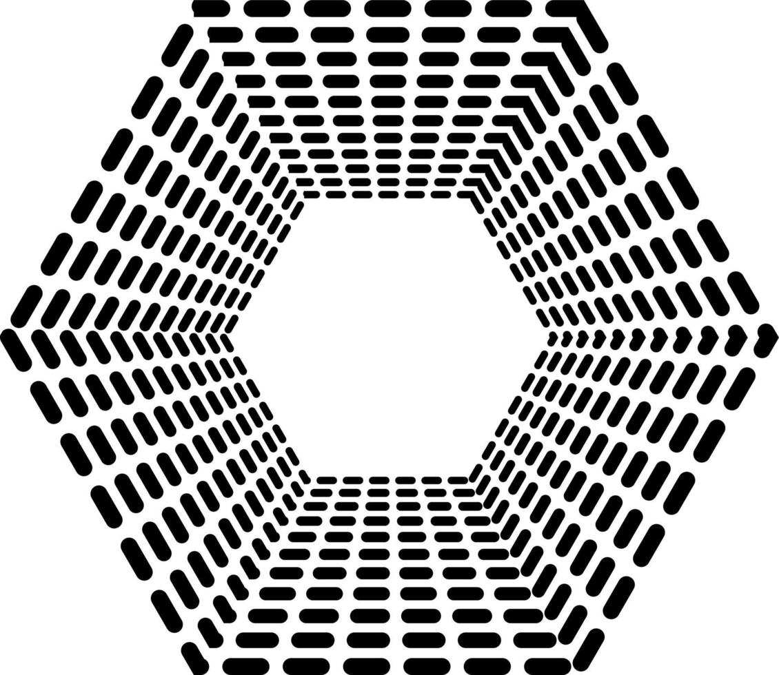 Dynamic Vector Hexagon shape that you can use as logo, symbol, background, icon, etc.