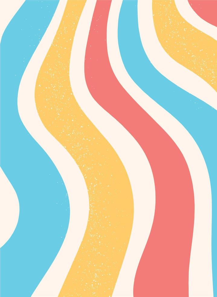 groovy abstract wallpaper, print, background with wavy stripes for cards, posters, social media templates, etc. EPS 10 vector