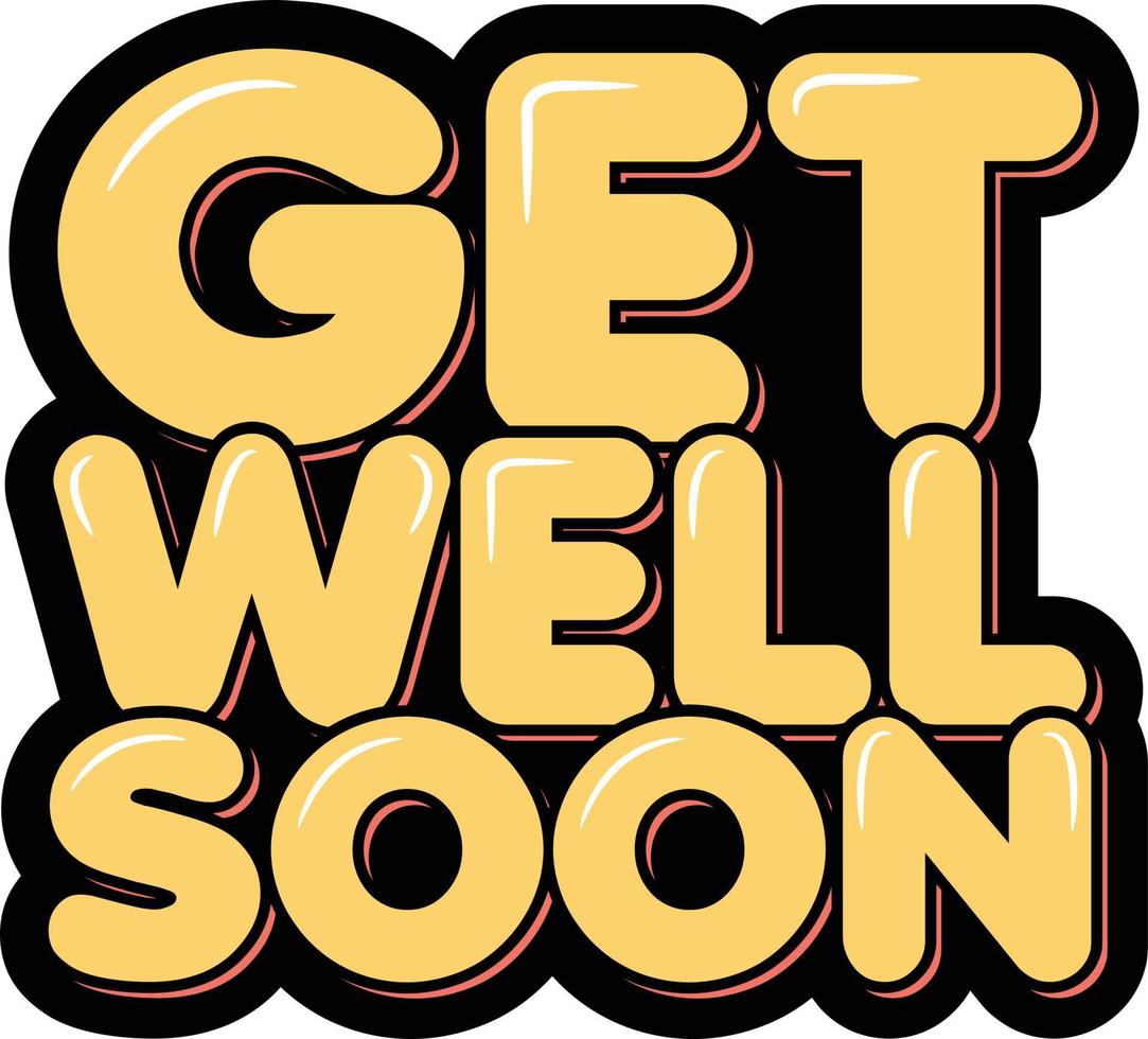 Get Well Soon vector