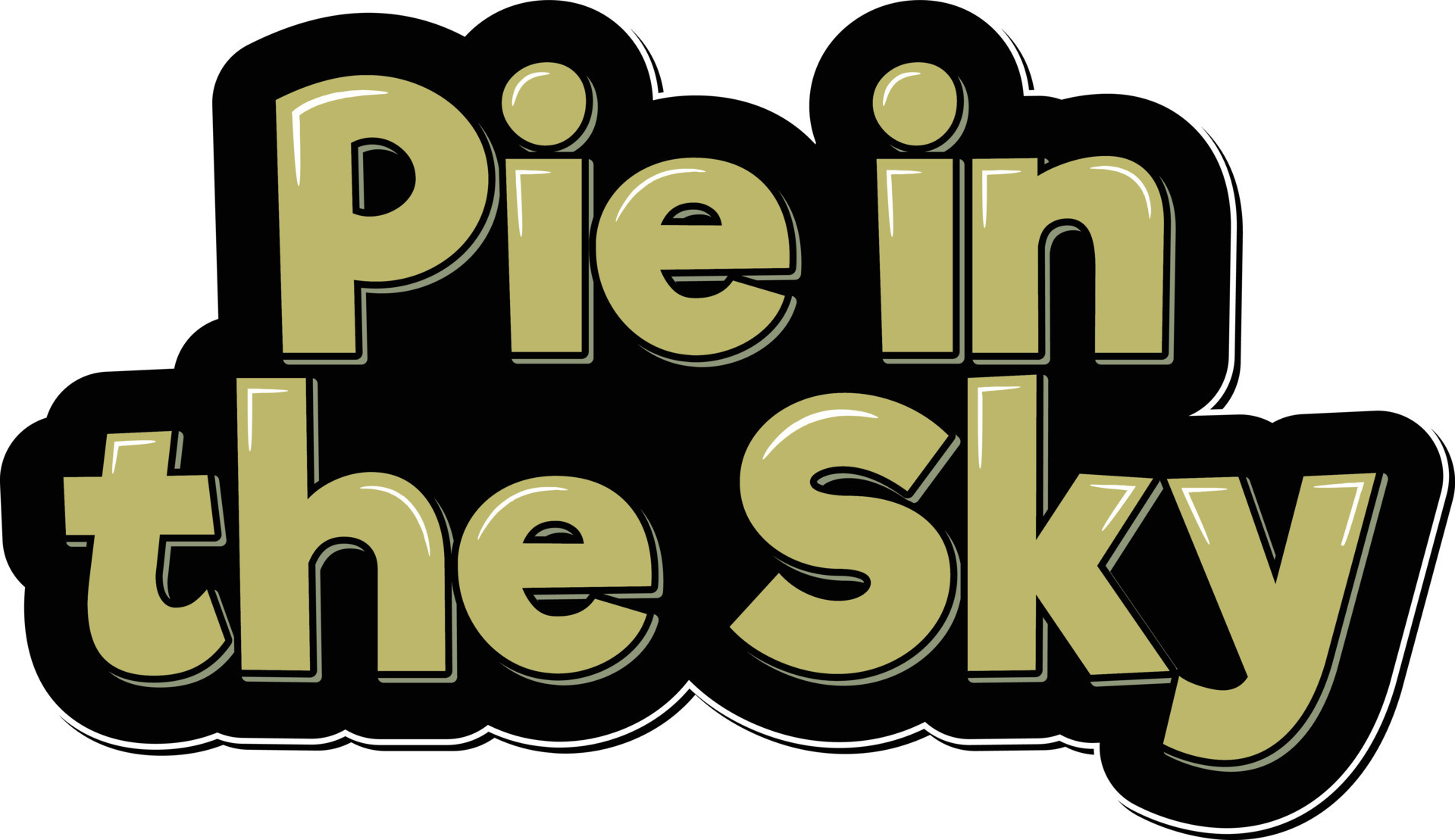 Pie in the Sky Lettering Vector Design 21515805 Vector Art at Vecteezy